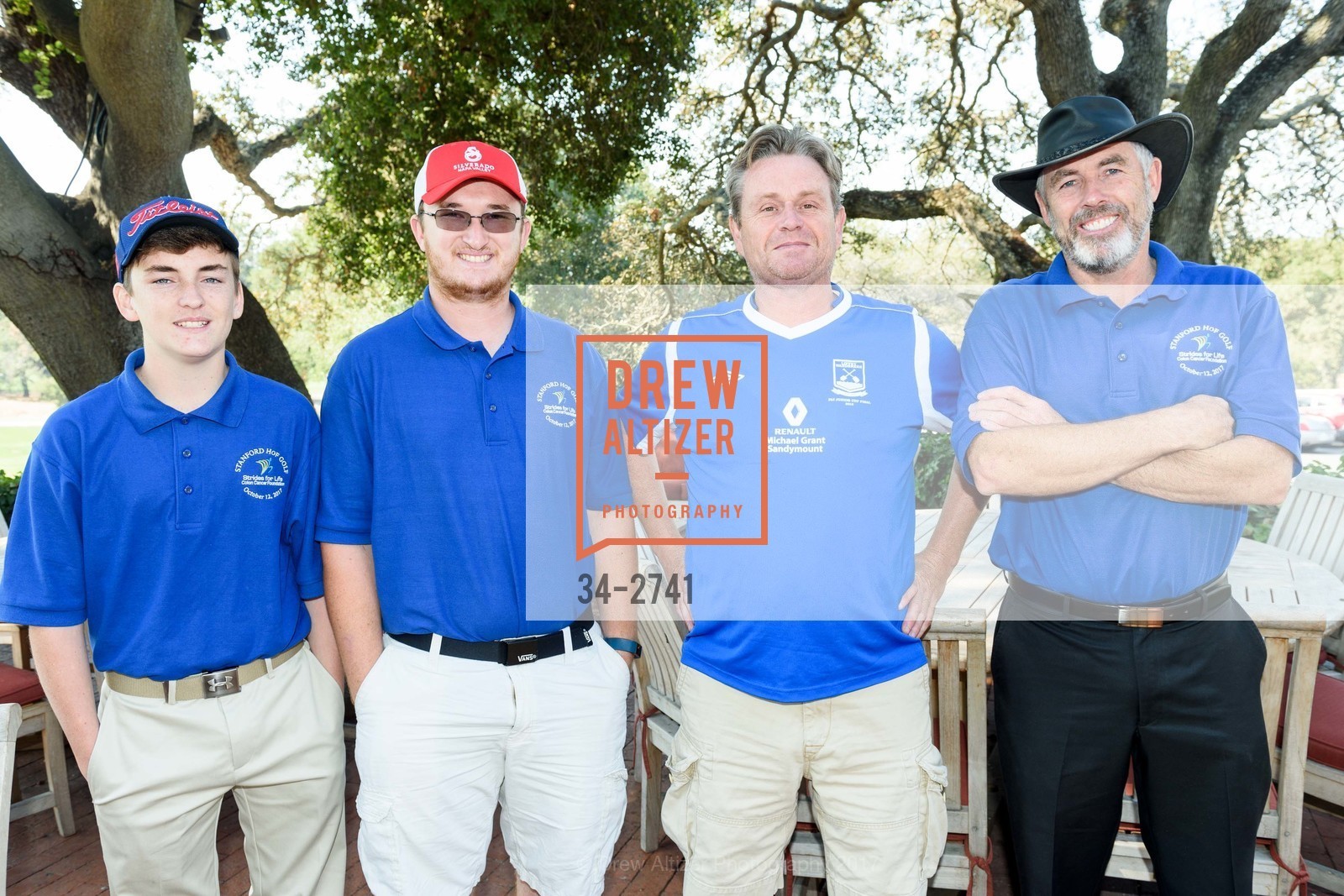 Shane Carolan, Owen Carolan, Terry Dunne, Sylvester Carolan, Stanford Hall of Fame and Football Golf Tournament 2017, Stanford Golf Course. 198 Junipero Serra Blvd Stanford, California 94305, October 12th, 2017, Photo #34-2741 Shane Carolan, Owen Carolan, Terry Dunne, Sylvester Carolan, Photo #34-2741