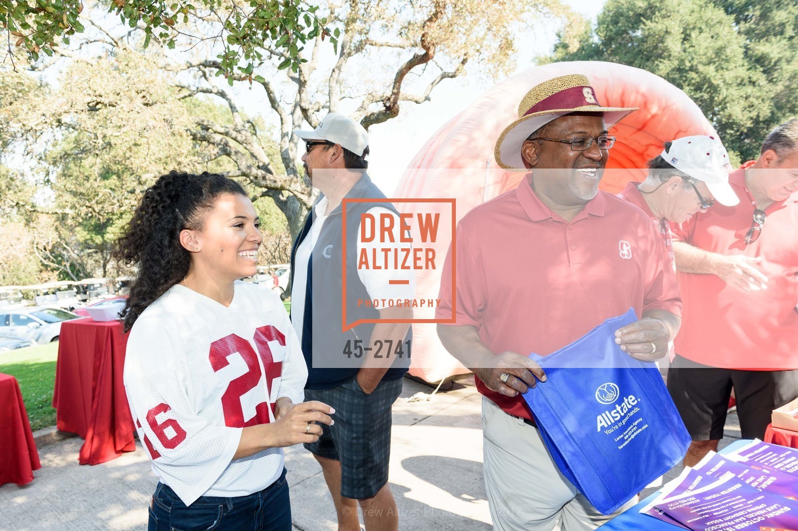 Mike Tolliver, Aubrey Tolliver, Stanford Hall of Fame and Football Golf Tournament 2017, Stanford Golf Course. 198 Junipero Serra Blvd Stanford, California 94305, October 12th, 2017, Photo #45-2741 Mike Tolliver, Aubrey Tolliver, Photo #45-2741