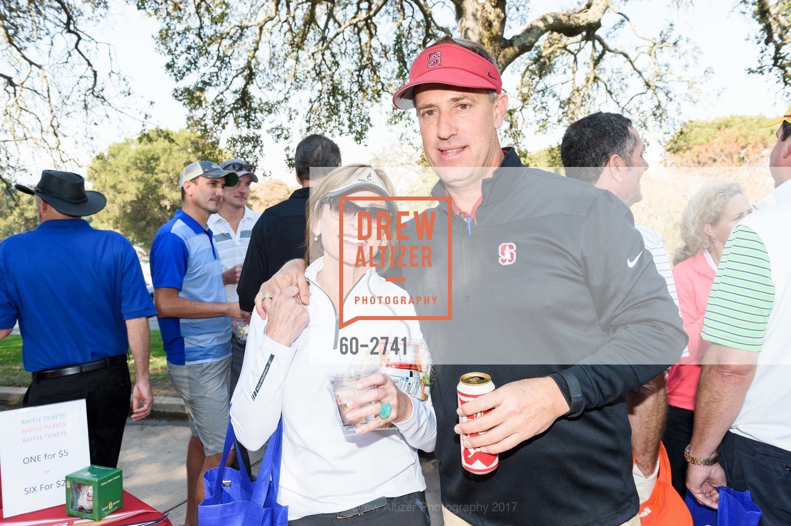 Susan Santy, John Paye, Stanford Hall of Fame and Football Golf Tournament 2017, Stanford Golf Course. 198 Junipero Serra Blvd Stanford, California 94305, October 12th, 2017, Photo #60-2741 Susan Santy, John Paye, Photo #60-2741