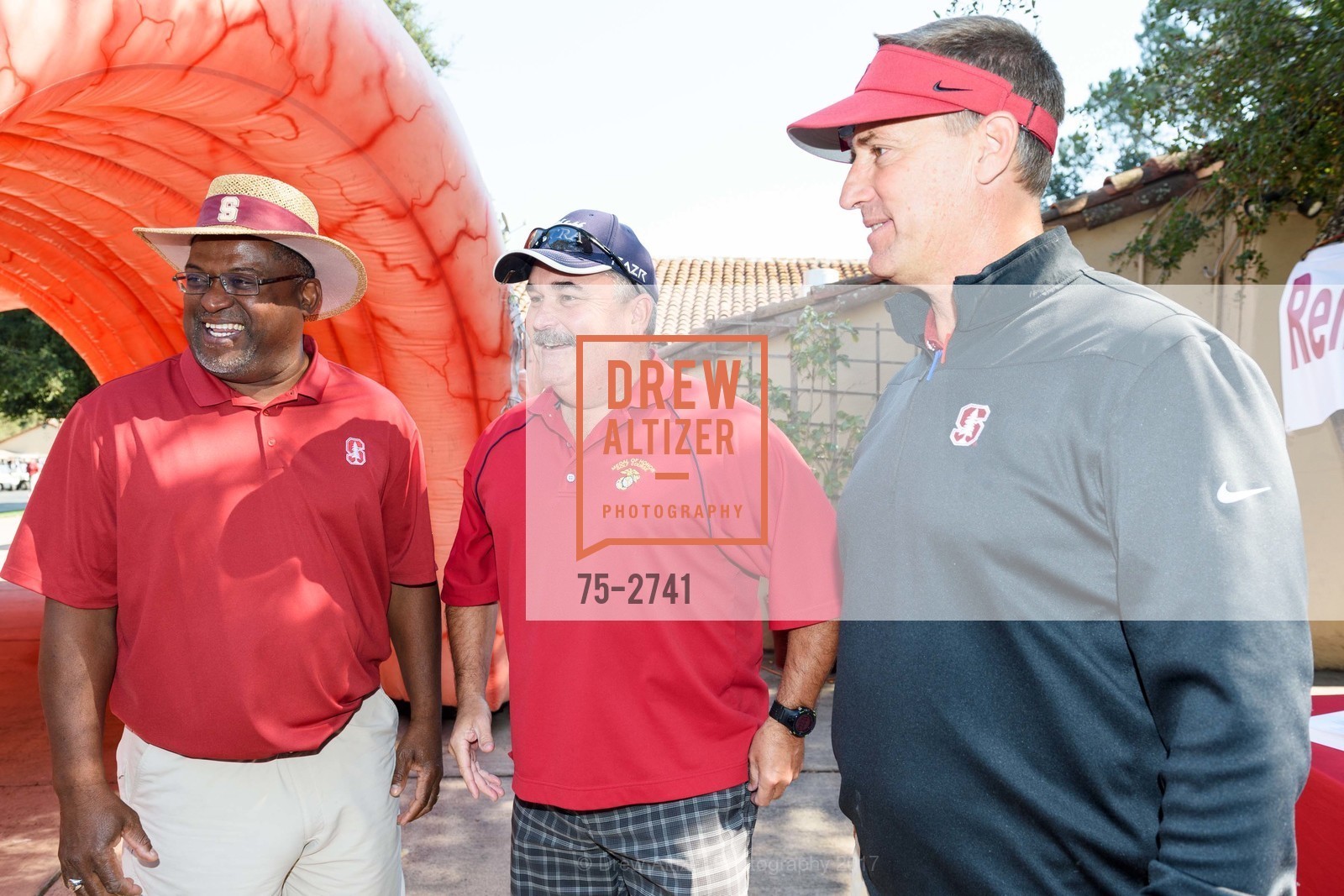 Michael Tolliver, Buck Verbrugge, John Paye, Stanford Hall of Fame and Football Golf Tournament 2017, Stanford Golf Course. 198 Junipero Serra Blvd Stanford, California 94305, October 12th, 2017, Photo #75-2741 Michael Tolliver, Buck Verbrugge, John Paye, Photo #75-2741