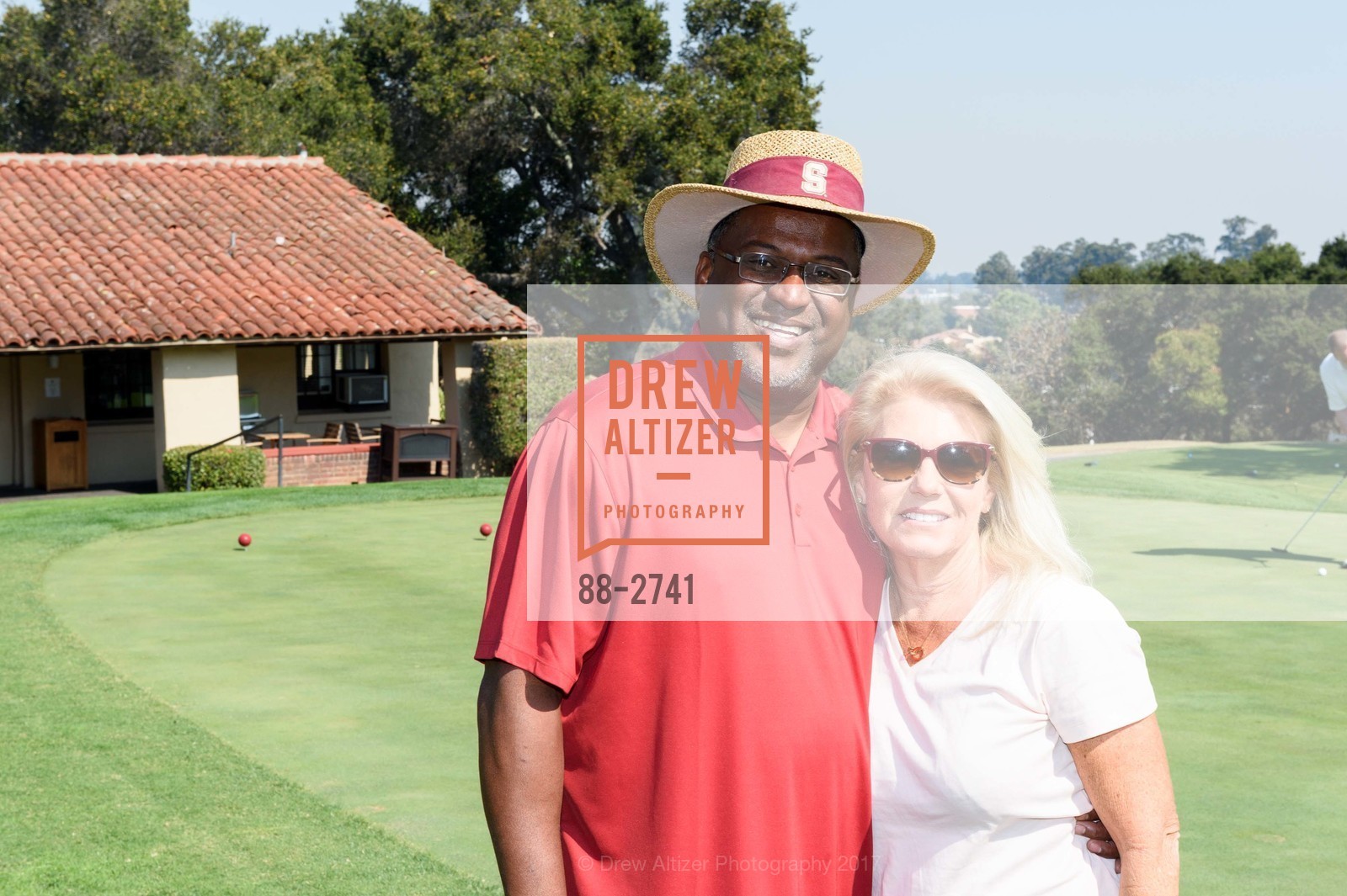 Mike Tolliver, Angie Tolliver, Stanford Hall of Fame and Football Golf Tournament 2017, Stanford Golf Course. 198 Junipero Serra Blvd Stanford, California 94305, October 12th, 2017, Photo #88-2741 Mike Tolliver, Angie Tolliver, Photo #88-2741