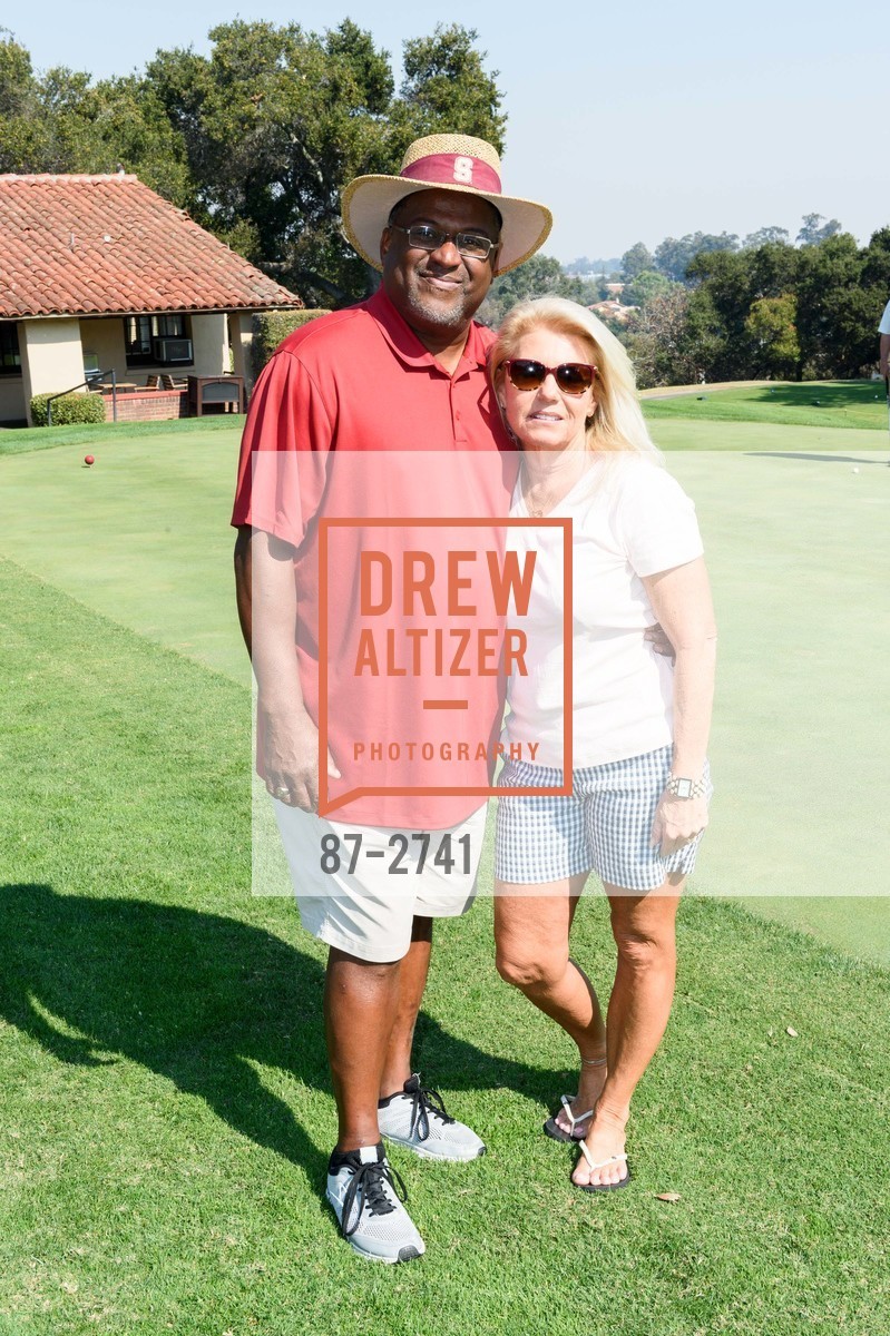 Mike Tolliver, Angie Tolliver, Stanford Hall of Fame and Football Golf Tournament 2017, Stanford Golf Course. 198 Junipero Serra Blvd Stanford, California 94305, October 12th, 2017, Photo #87-2741 Mike Tolliver, Angie Tolliver, Photo #87-2741
