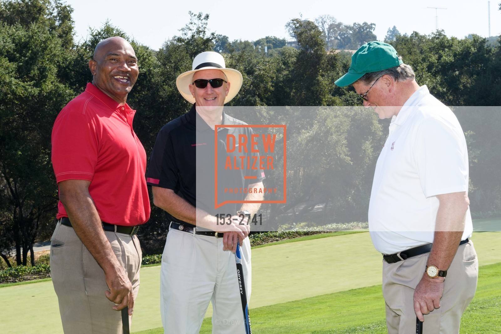 Garin Veris, Chris Dorst, Mike Nugent, Stanford Hall of Fame and Football Golf Tournament 2017, Stanford Golf Course. 198 Junipero Serra Blvd Stanford, California 94305, October 12th, 2017, Photo #153-2741 Garin Veris, Chris Dorst, Mike Nugent, Photo #153-2741