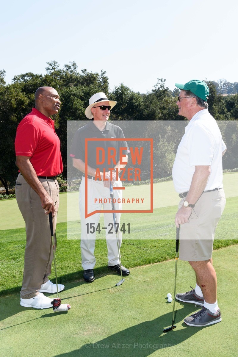 Garin Veris, Chris Dorst, Mike Nugent, Stanford Hall of Fame and Football Golf Tournament 2017, Stanford Golf Course. 198 Junipero Serra Blvd Stanford, California 94305, October 12th, 2017, Photo #154-2741 Garin Veris, Chris Dorst, Mike Nugent, Photo #154-2741