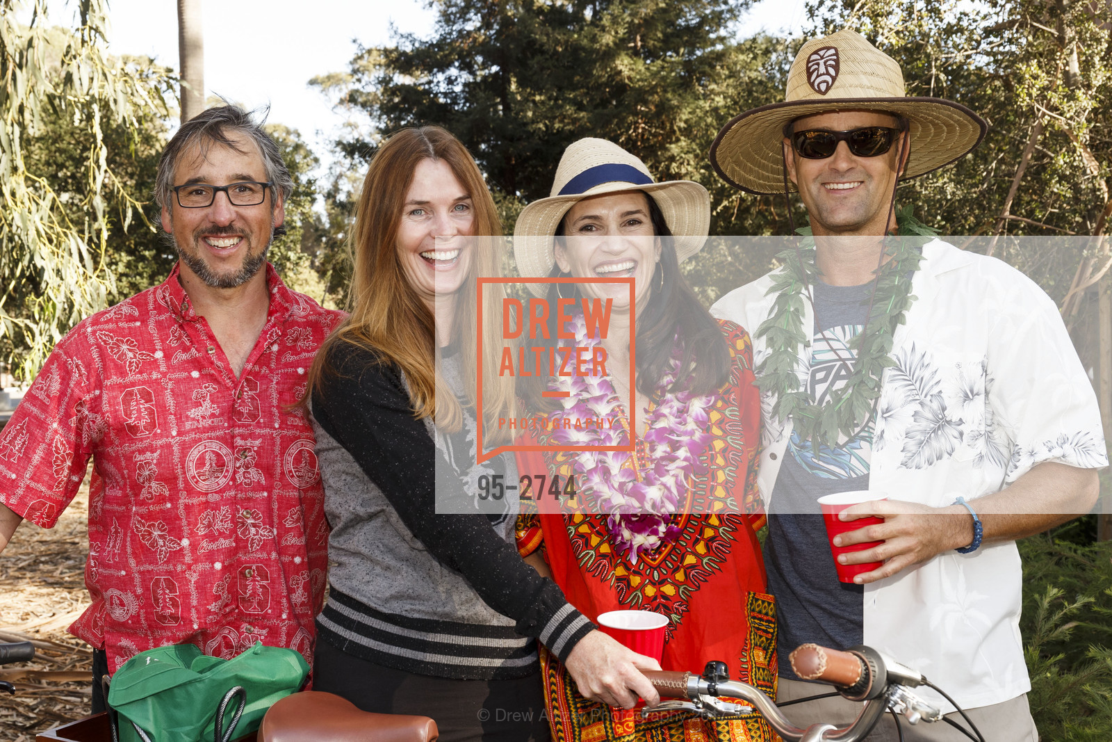 Robert Savala, Krista Savala, Kirsten Neff, Sam Neff, Stanford Re-Union Luau Tailgate party 2017, Lausen Picnic Area at Stanford. (SE corner of Lasuen Ave. and Campus Drive), October 14th, 2017, Photo #95-2744 Robert Savala, Krista Savala, Kirsten Neff, Sam Neff, Photo #95-2744