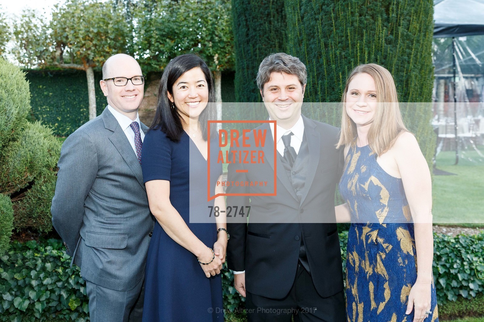 Stu Mclaughlin, Meg McLaughlin, Pascale Stemmle, Jon Stemmle, CuriOdyssey Gala 2017: NATURE OF PATTERNS, Filioli. 86 Cañada Road, Woodside, CA 94062, October 14th, 2017, Photo #78-2747 Stu Mclaughlin, Meg McLaughlin, Pascale Stemmle, Jon Stemmle, Photo #78-2747