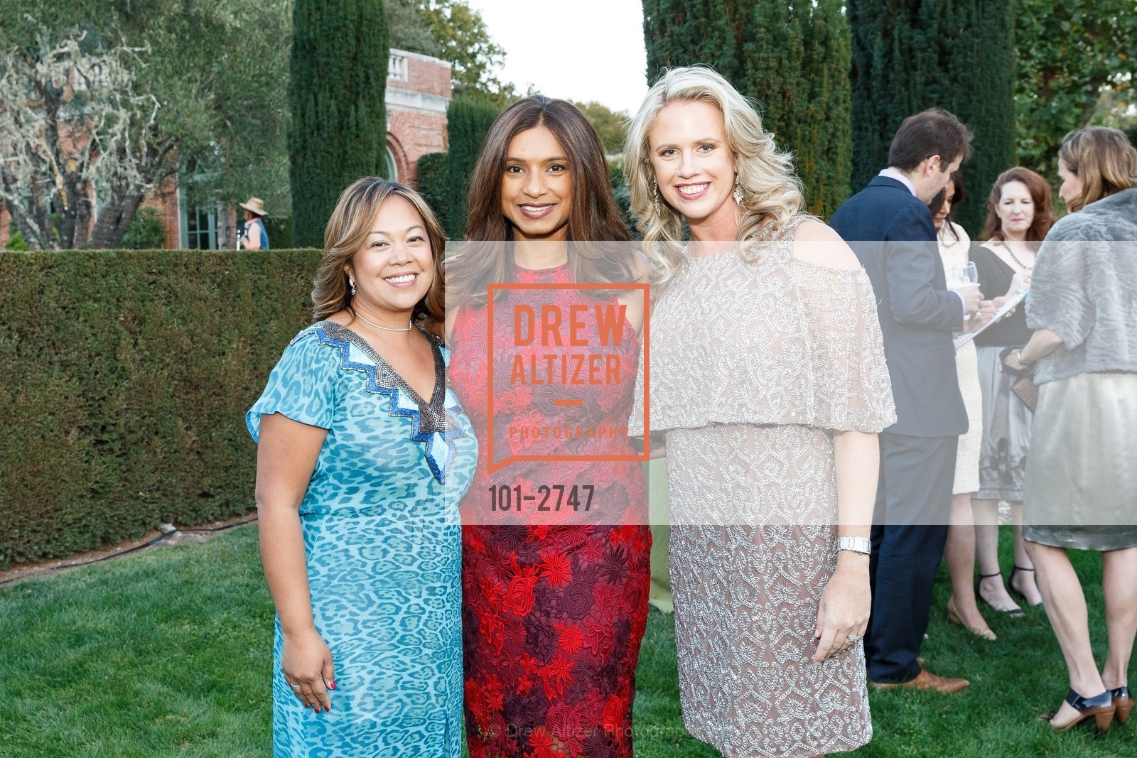 Gerri Wong, Ajanta Horan, Tara Samuel, CuriOdyssey Gala 2017: NATURE OF PATTERNS, Filioli. 86 Cañada Road, Woodside, CA 94062, October 14th, 2017, Photo #101-2747 Gerri Wong, Ajanta Horan, Tara Samuel, Photo #101-2747