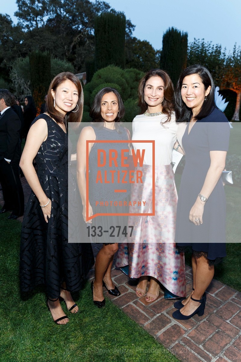 Teri Kil, Maria Kolossi, Agapi Burkard, Meg McLaughlin, CuriOdyssey Gala 2017: NATURE OF PATTERNS, Filioli. 86 Cañada Road, Woodside, CA 94062, October 14th, 2017, Photo #133-2747 Teri Kil, Maria Kolossi, Agapi Burkard, Meg McLaughlin, Photo #133-2747