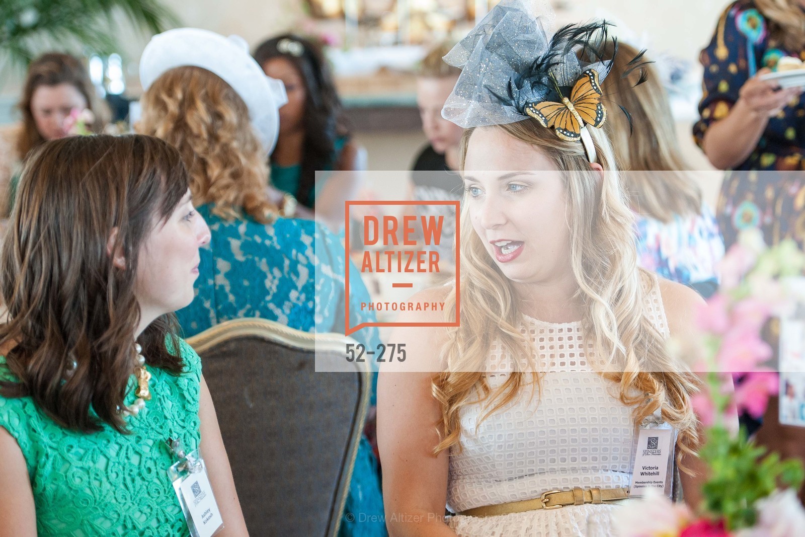 Ashley Kokesh, Victoria Whitehill, Spinsters of San Francisco New Member Tea 2015, The Fairmont Hotel, Crown Room. 950 Mason Street, August 30th, 2015,Drew Altizer, Drew Altizer Photography, full-service agency, private events, San Francisco photographer, photographer california