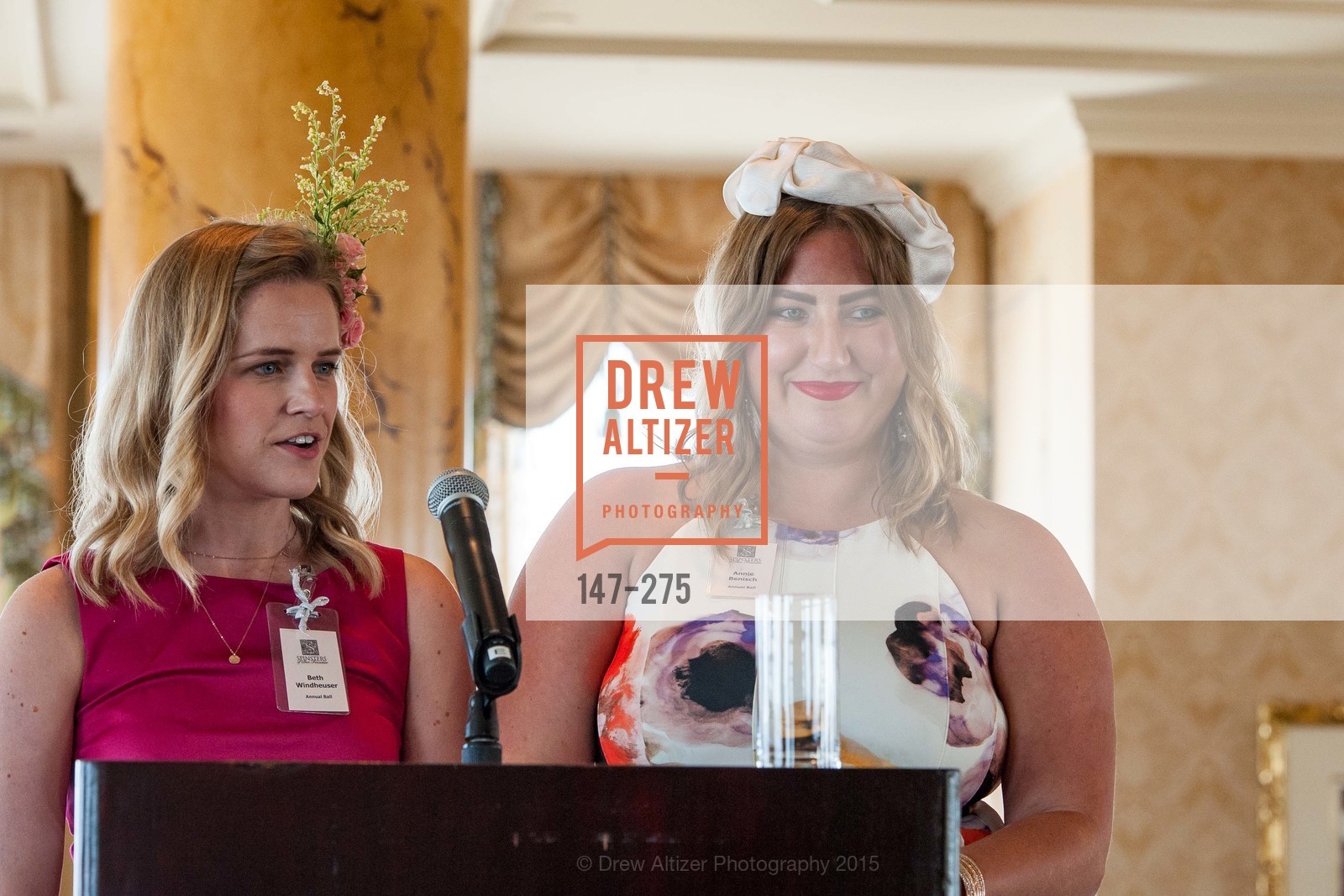 Beth Windheuser, Annie Benisch, Spinsters of San Francisco New Member Tea 2015, The Fairmont Hotel, Crown Room. 950 Mason Street, August 30th, 2015,Drew Altizer, Drew Altizer Photography, full-service agency, private events, San Francisco photographer, photographer california