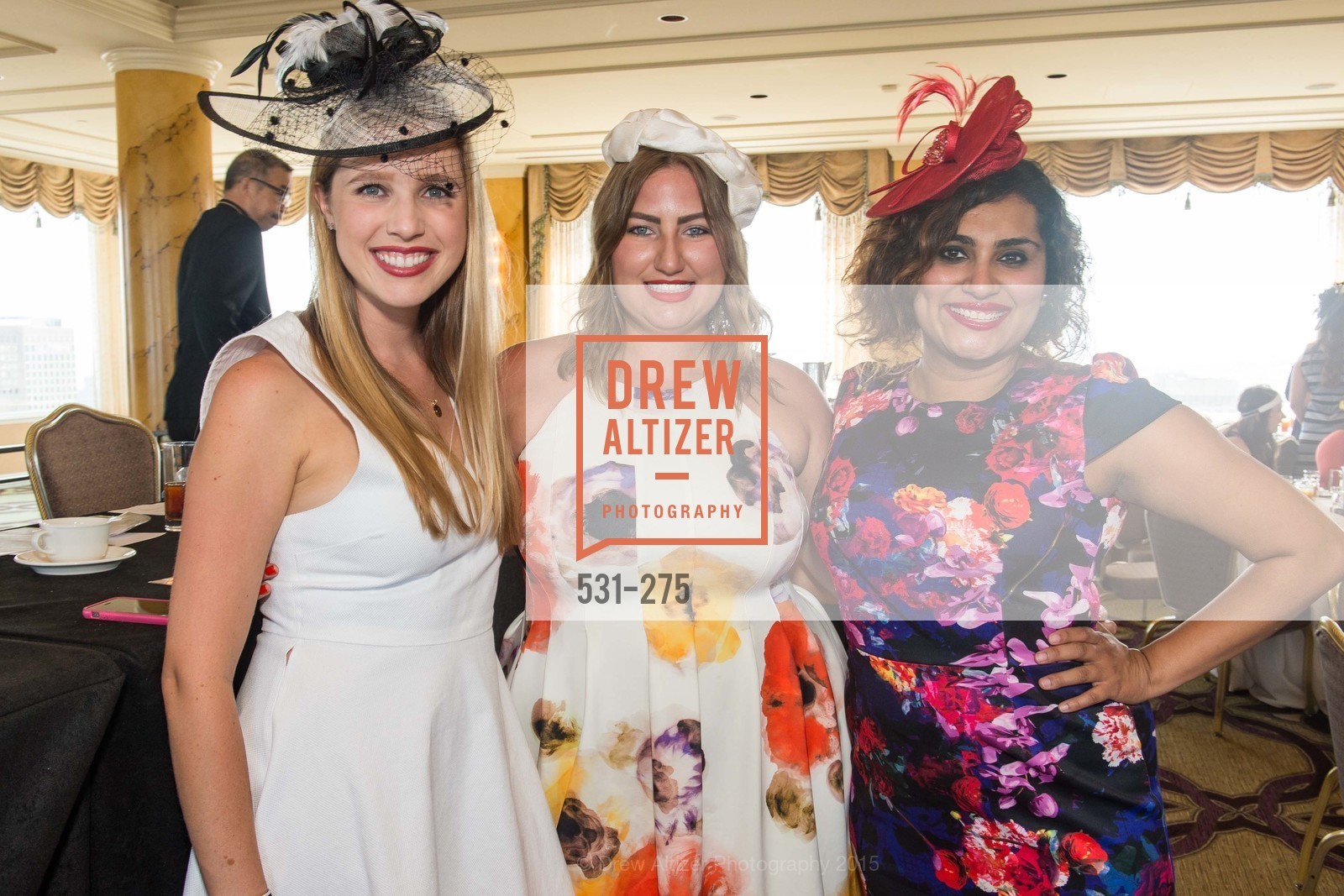 Courtney Costello, Annie Benisch, Teesta Kaur, Spinsters of San Francisco New Member Tea 2015, The Fairmont Hotel, Crown Room. 950 Mason Street, August 30th, 2015,Drew Altizer, Drew Altizer Photography, full-service agency, private events, San Francisco photographer, photographer california