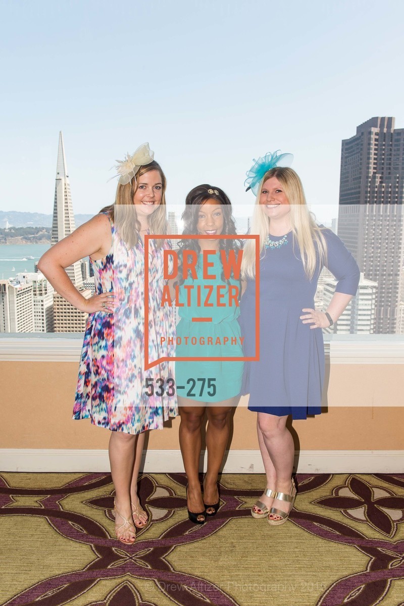 Maggie Brezinski, Allie Padilla, Summer Lynn McCormick, Spinsters of San Francisco New Member Tea 2015, The Fairmont Hotel, Crown Room. 950 Mason Street, August 30th, 2015