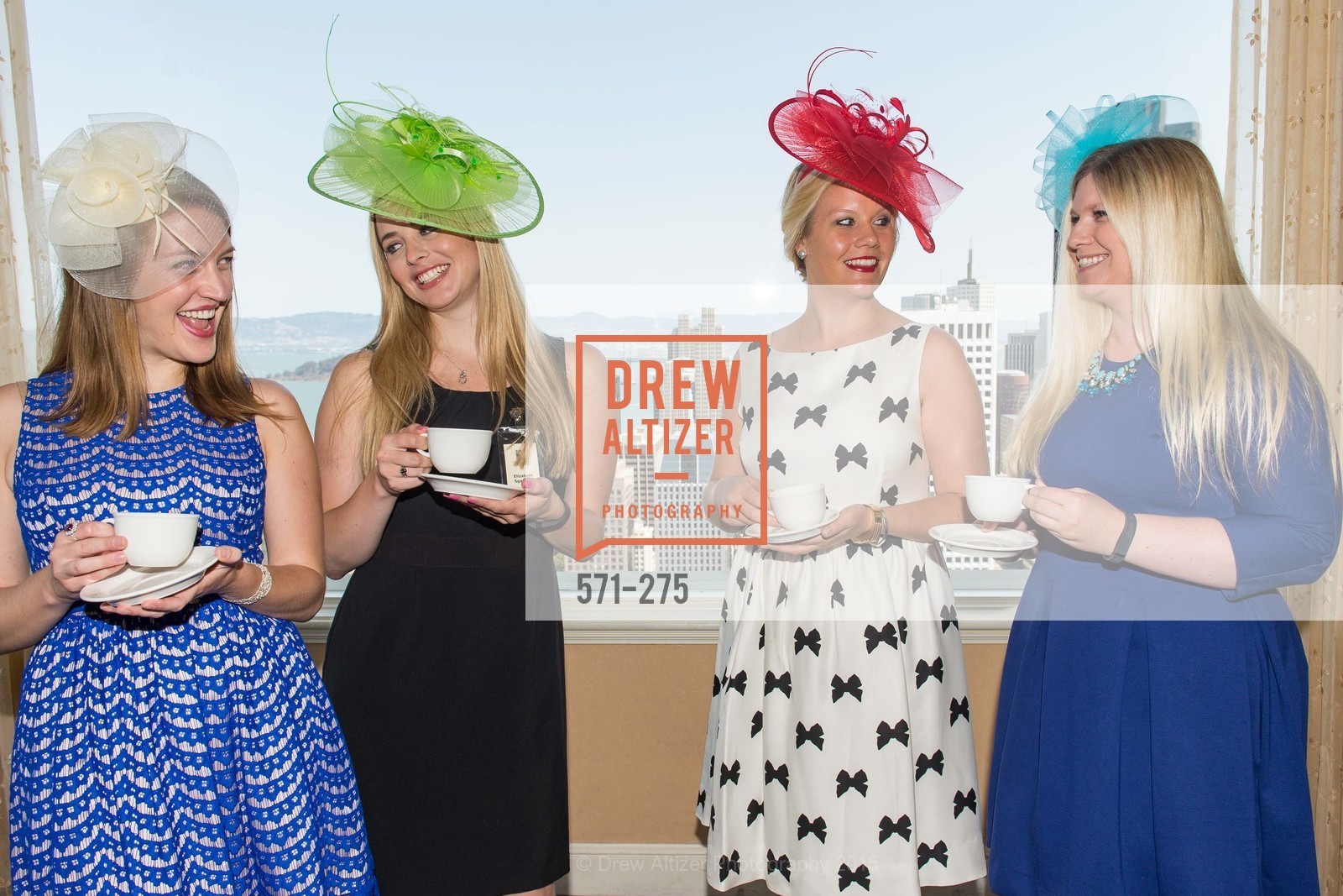 Julia Allyn, Elizabeth Sgarrella, Laura Davis, Summer Lynn McCormick, Spinsters of San Francisco New Member Tea 2015, The Fairmont Hotel, Crown Room. 950 Mason Street, August 30th, 2015,Drew Altizer, Drew Altizer Photography, full-service event agency, private events, San Francisco photographer, photographer California