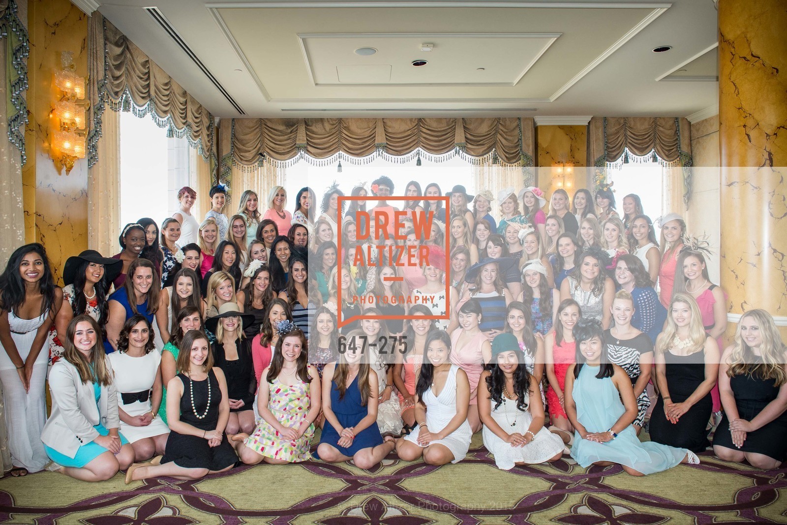 Group Picture, Spinsters of San Francisco New Member Tea 2015, The Fairmont Hotel, Crown Room. 950 Mason Street, August 30th, 2015,Drew Altizer, Drew Altizer Photography, full-service agency, private events, San Francisco photographer, photographer california