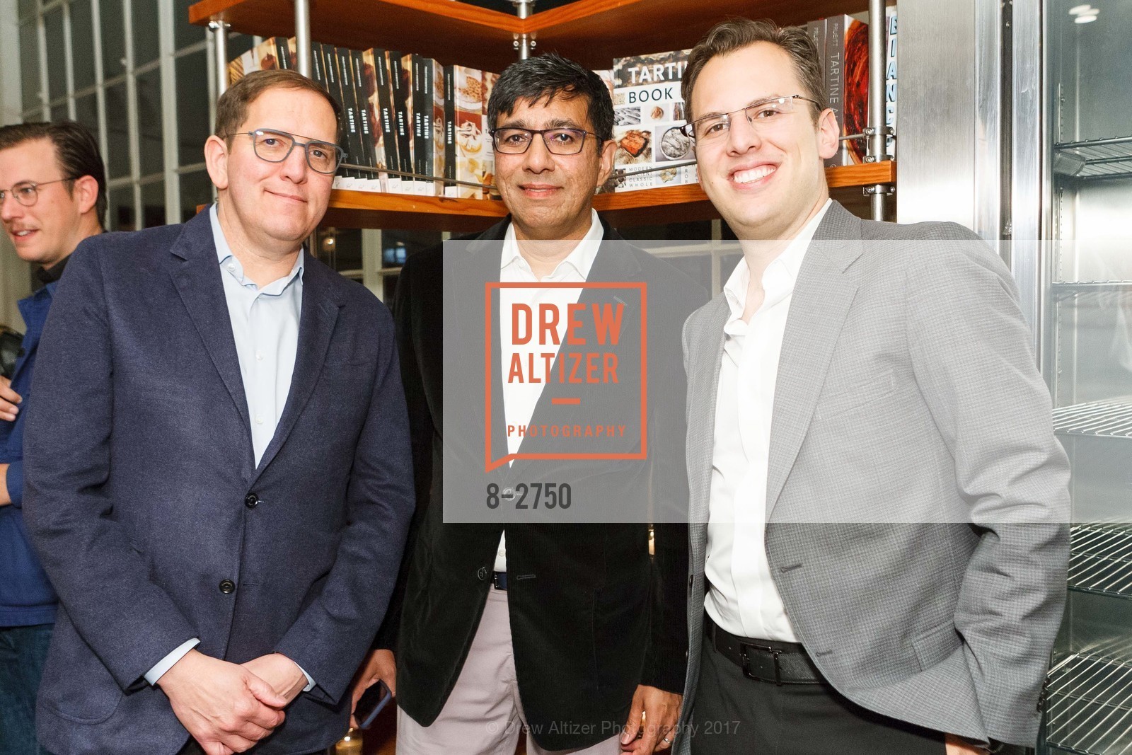 Scott Murray, Mihial Lari, Mike Kireger, CCA Wattis Mechanisms Artist Dinner, Tartine Manufactory. 595 Alabama Street, SF 94110, October 11th, 2017, Photo #8-2750 Scott Murray, Mihial Lari, Mike Kireger, Photo #8-2750