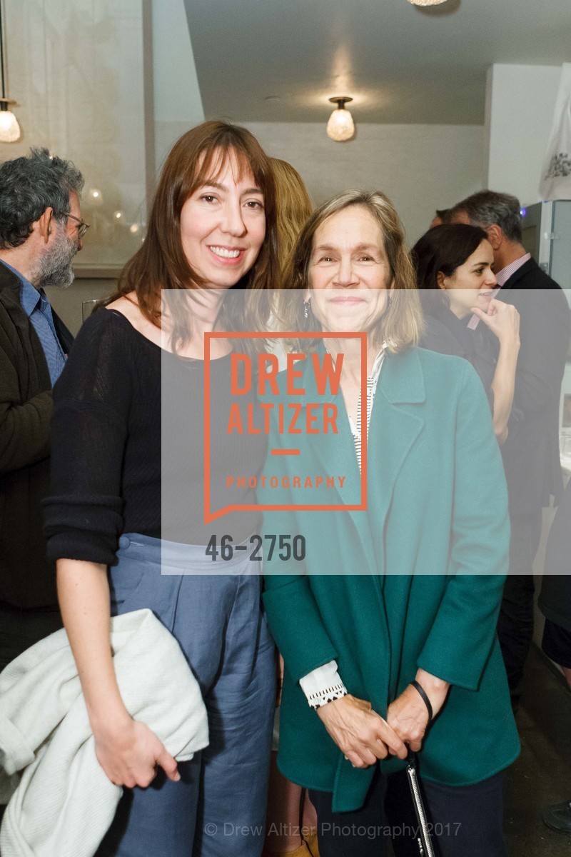 Claudia Altman-Siegel, Robin Wright, CCA Wattis Mechanisms Artist Dinner, Tartine Manufactory. 595 Alabama Street, SF 94110, October 11th, 2017, Photo #46-2750 Claudia Altman-Siegel, Robin Wright, Photo #46-2750