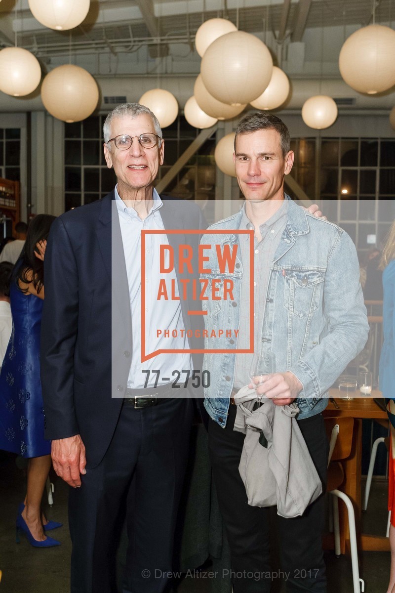 Stephen Beal, Vincent Fecteau, CCA Wattis Mechanisms Artist Dinner, Tartine Manufactory. 595 Alabama Street, SF 94110, October 11th, 2017, Photo #77-2750 Stephen Beal, Vincent Fecteau, Photo #77-2750
