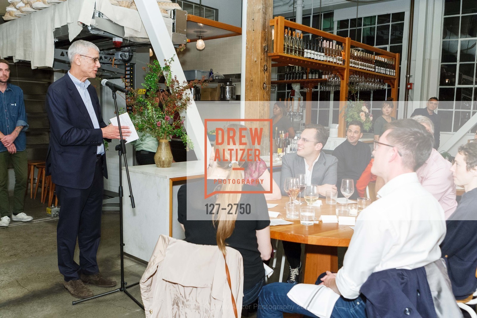 Stephen Beal, CCA Wattis Mechanisms Artist Dinner, Tartine Manufactory. 595 Alabama Street, SF 94110, October 11th, 2017, Photo #127-2750 Stephen Beal, Photo #127-2750