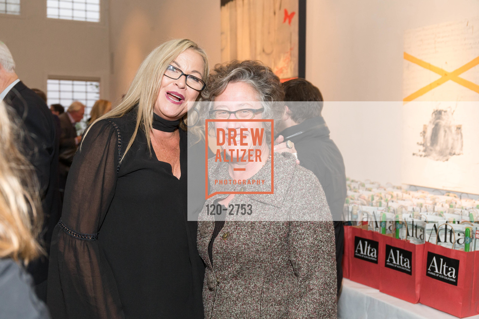Amy Bonetti Price, Catherine Bigelow, Will Hearst's ALTA MAGAZINE Launch Party, Foreign Cinema, The Gallery Room. 2534 Mission Street, October 12th, 2017, Photo #120-2753 Amy Bonetti Price, Catherine Bigelow, Photo #120-2753
