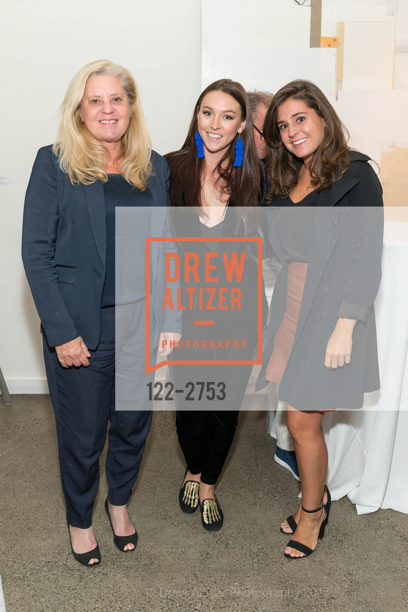 Judy Hanson, Emily Kerr, Alana Hanson, Will Hearst's ALTA MAGAZINE Launch Party, Foreign Cinema, The Gallery Room. 2534 Mission Street, October 12th, 2017, Photo #122-2753 Judy Hanson, Emily Kerr, Alana Hanson, Photo #122-2753