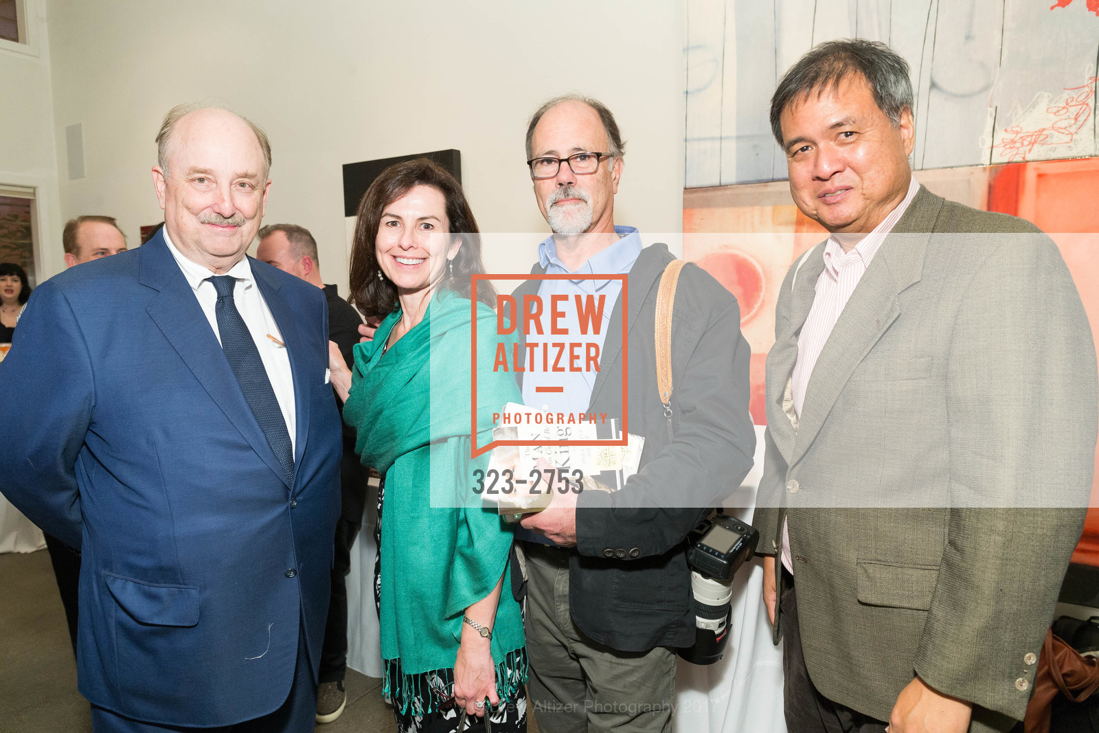 William Hearst Sr., Celia Fushille, Chris Hardy, Craig Lee, Will Hearst's ALTA MAGAZINE Launch Party, Foreign Cinema, The Gallery Room. 2534 Mission Street, October 12th, 2017, Photo #323-2753 William Hearst Sr., Celia Fushille, Chris Hardy, Craig Lee, Photo #323-2753