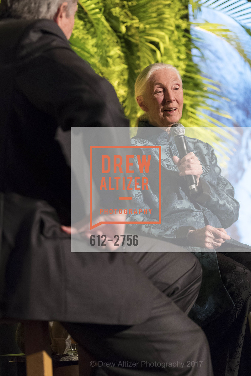 Jane Goodall, Gombe 2020: Tomorrow & Beyond, The Fairmont Hotel. 950 Mason Street, October 12th, 2017, Photo #612-2756 Jane Goodall, Photo #612-2756