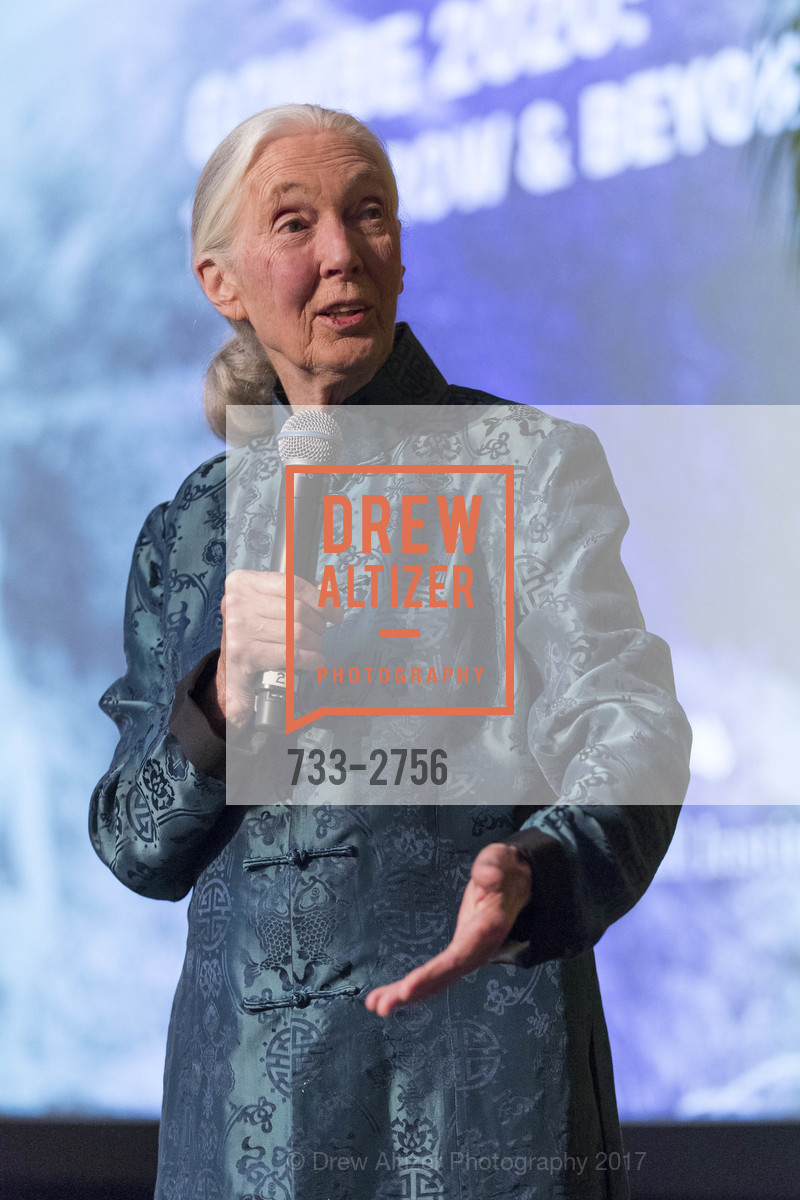 Jane Goodall, Gombe 2020: Tomorrow & Beyond, The Fairmont Hotel. 950 Mason Street, October 12th, 2017, Photo #733-2756 Jane Goodall, Photo #733-2756
