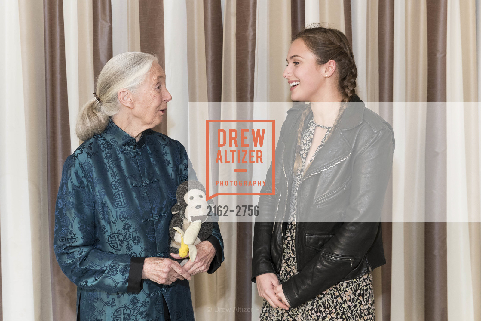 Jane Goodall, Lianna Nixon, Gombe 2020: Tomorrow & Beyond, The Fairmont Hotel. 950 Mason Street, October 12th, 2017, Photo #2162-2756 Jane Goodall, Lianna Nixon, Photo #2162-2756