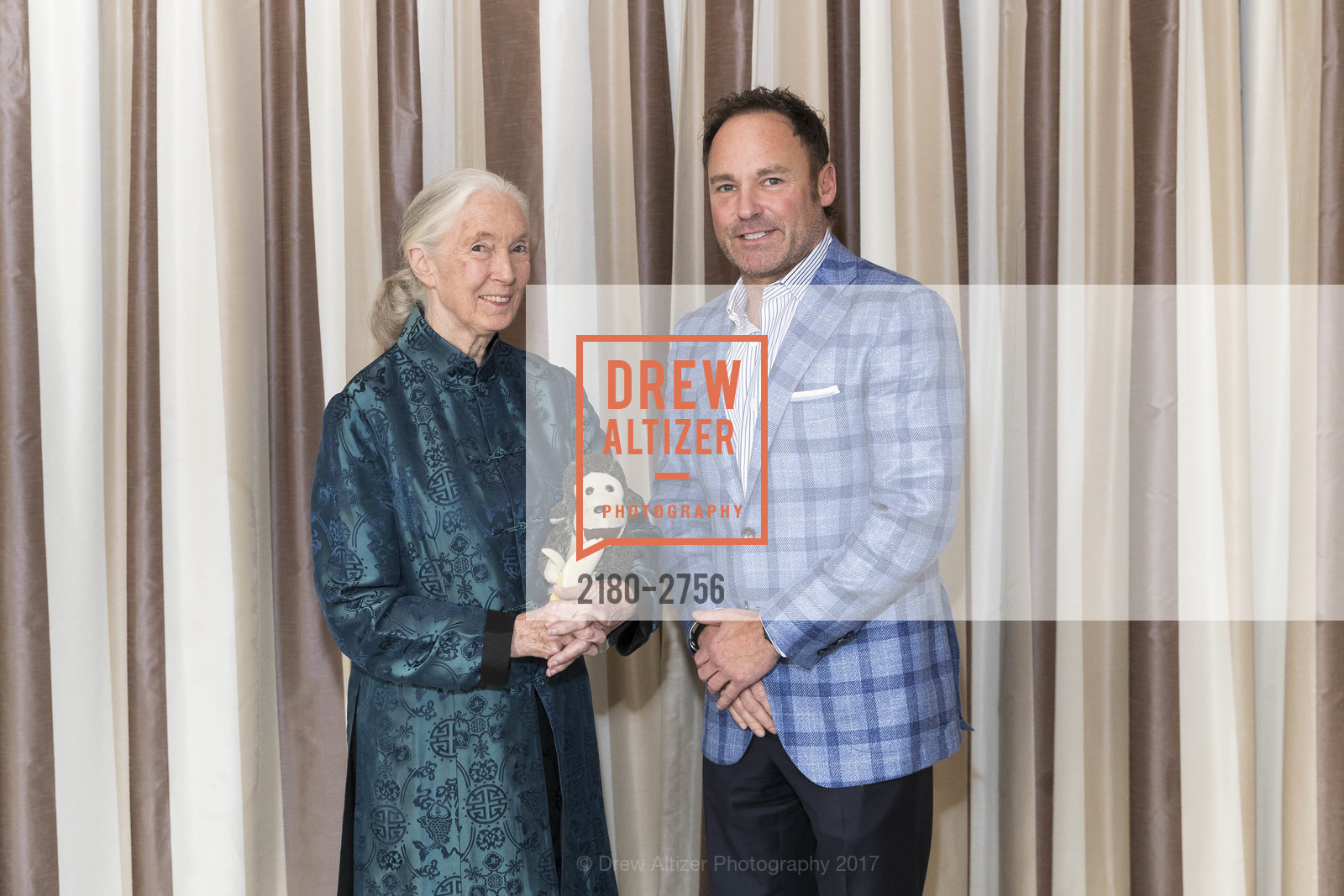 Jane Goodall, Eric Nixon, Gombe 2020: Tomorrow & Beyond, The Fairmont Hotel. 950 Mason Street, October 12th, 2017, Photo #2180-2756 Jane Goodall, Eric Nixon, Photo #2180-2756
