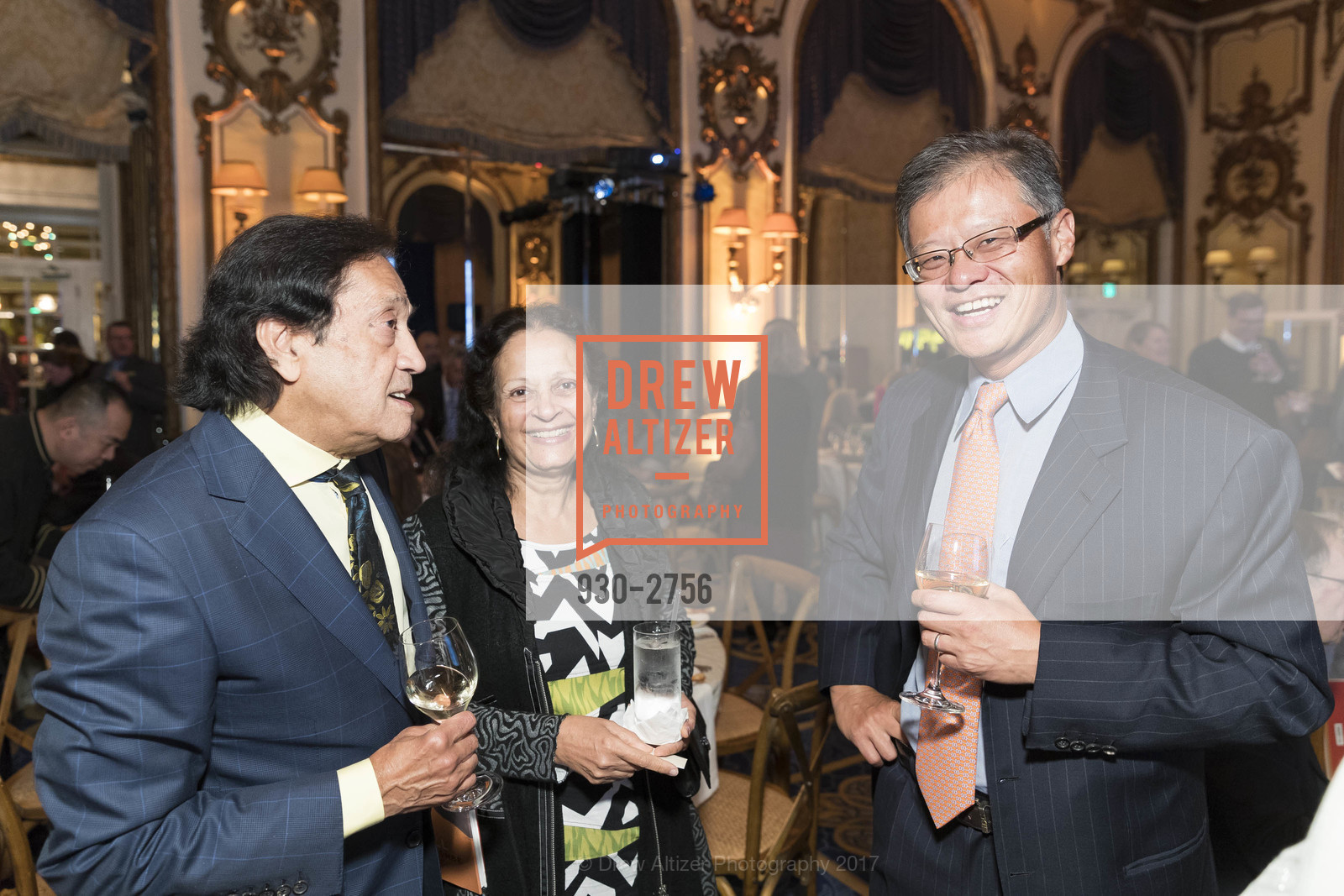 Kumar Malavalli, Vijaya Malavalli, Jerry Yang, Gombe 2020: Tomorrow & Beyond, The Fairmont Hotel. 950 Mason Street, October 12th, 2017, Photo #930-2756 Kumar Malavalli, Vijaya Malavalli, Jerry Yang, Photo #930-2756