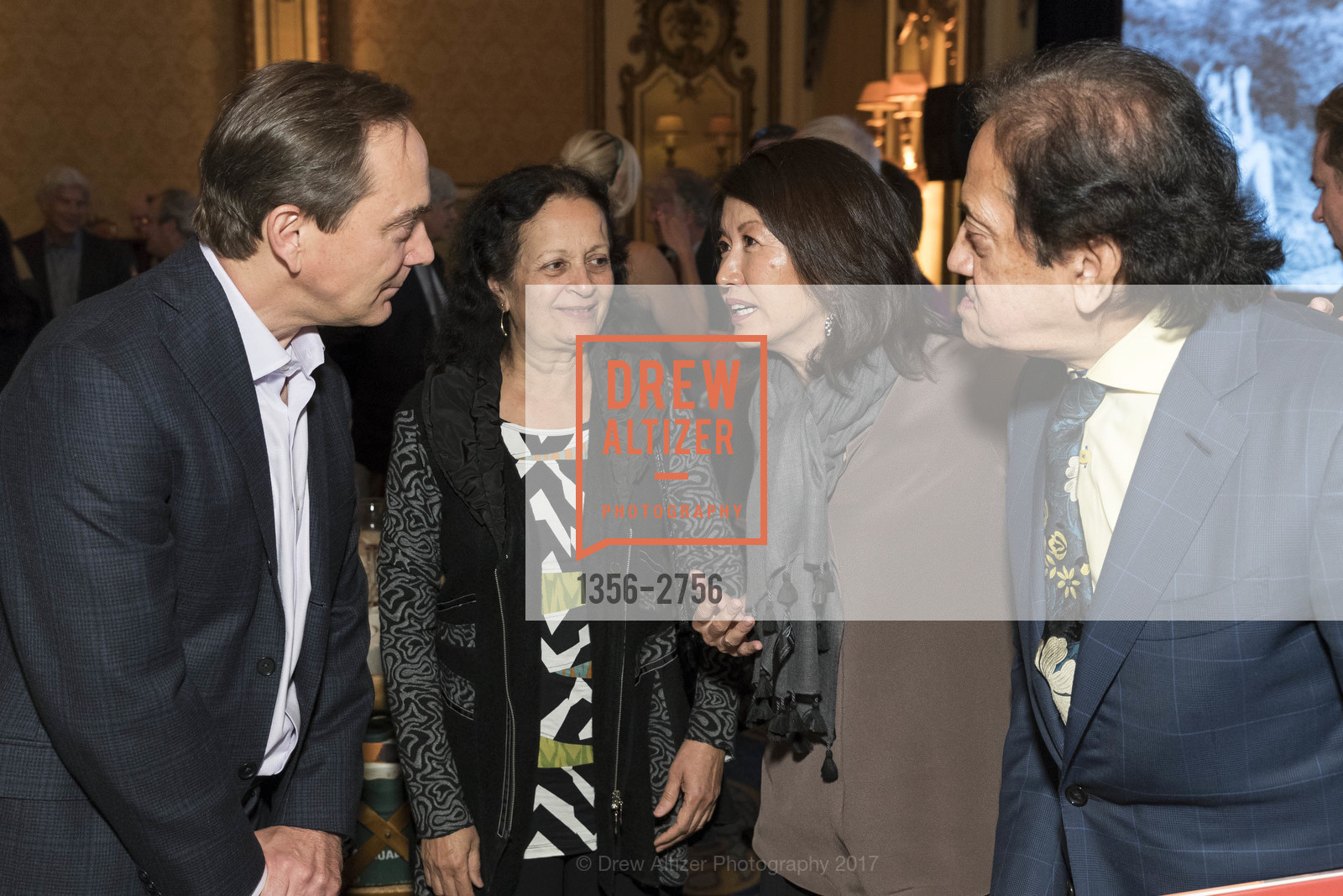 Charlie Knowles, Vijaya Malavalli, Akiko Yamazaki, Kumar Malavalli, Gombe 2020: Tomorrow & Beyond, The Fairmont Hotel. 950 Mason Street, October 12th, 2017, Photo #1356-2756 Charlie Knowles, Vijaya Malavalli, Akiko Yamazaki, Kumar Malavalli, Photo #1356-2756