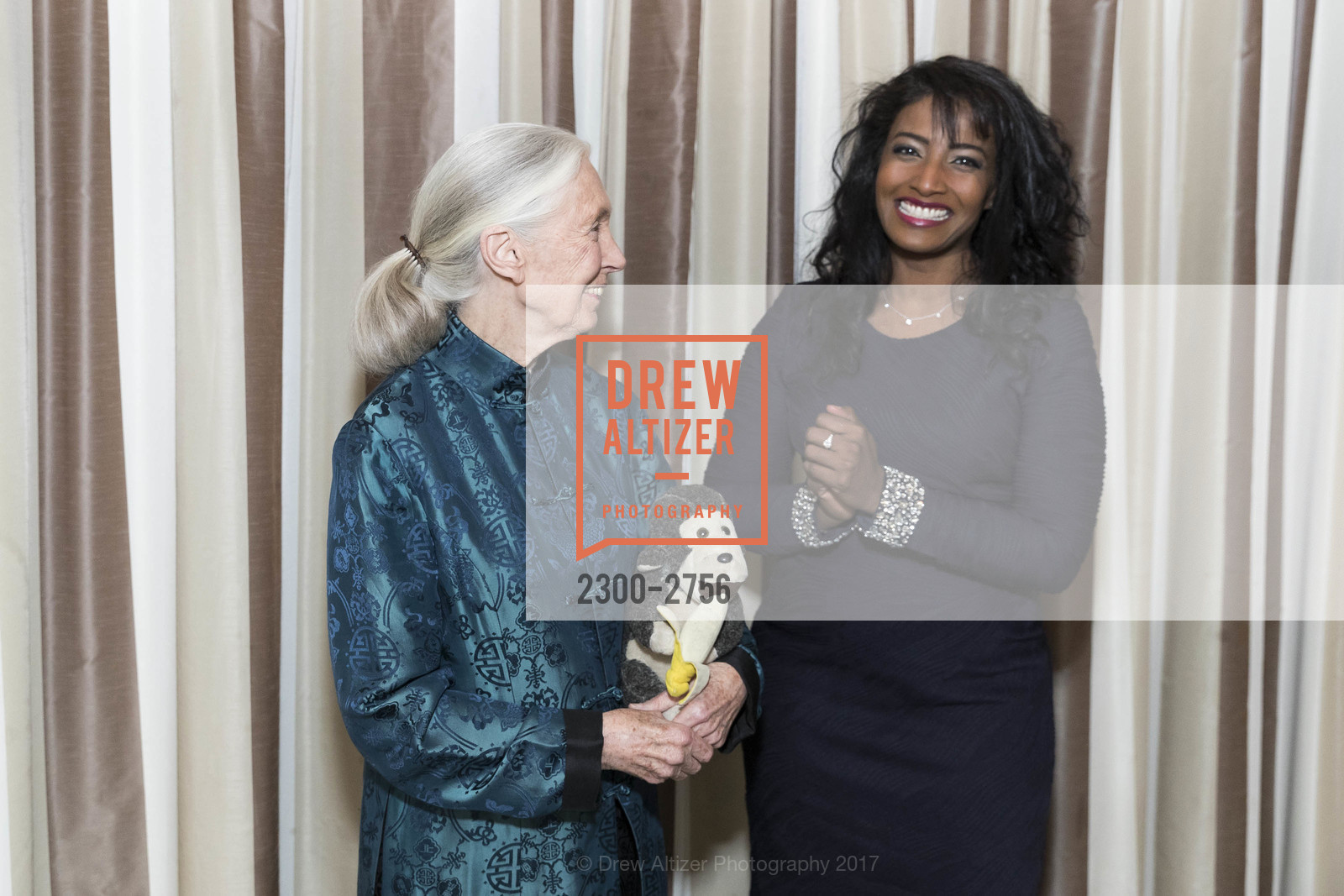 Jane Goodall, Rio Dluzak, Gombe 2020: Tomorrow & Beyond, The Fairmont Hotel. 950 Mason Street, October 12th, 2017, Photo #2300-2756 Jane Goodall, Rio Dluzak, Photo #2300-2756