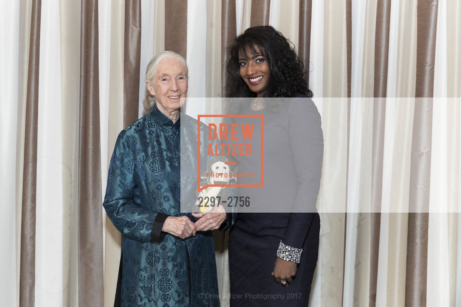 Jane Goodall, Rio Dluzak, Gombe 2020: Tomorrow & Beyond, The Fairmont Hotel. 950 Mason Street, October 12th, 2017, Photo #2297-2756 Jane Goodall, Rio Dluzak, Photo #2297-2756