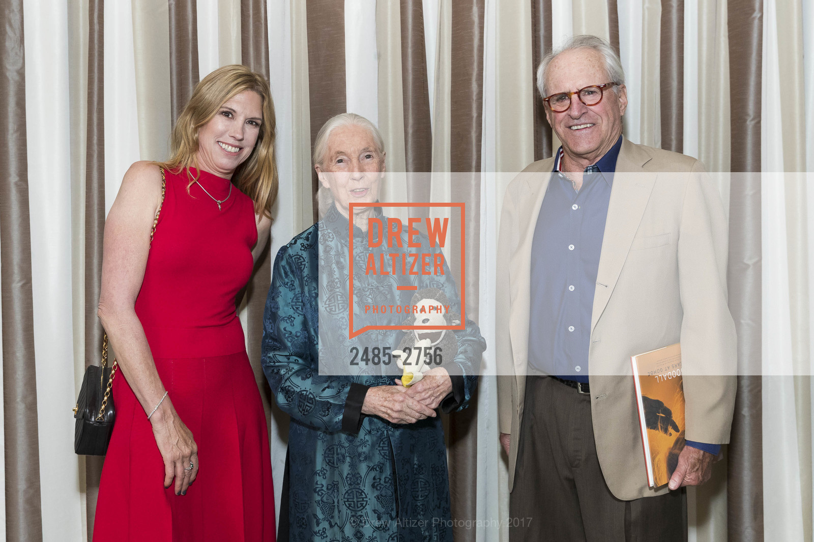 Kristy Saltonstall, Jane Goodall, Tim Saltonstall, Gombe 2020: Tomorrow & Beyond, The Fairmont Hotel. 950 Mason Street, October 12th, 2017, Photo #2485-2756 Kristy Saltonstall, Jane Goodall, Tim Saltonstall, Photo #2485-2756