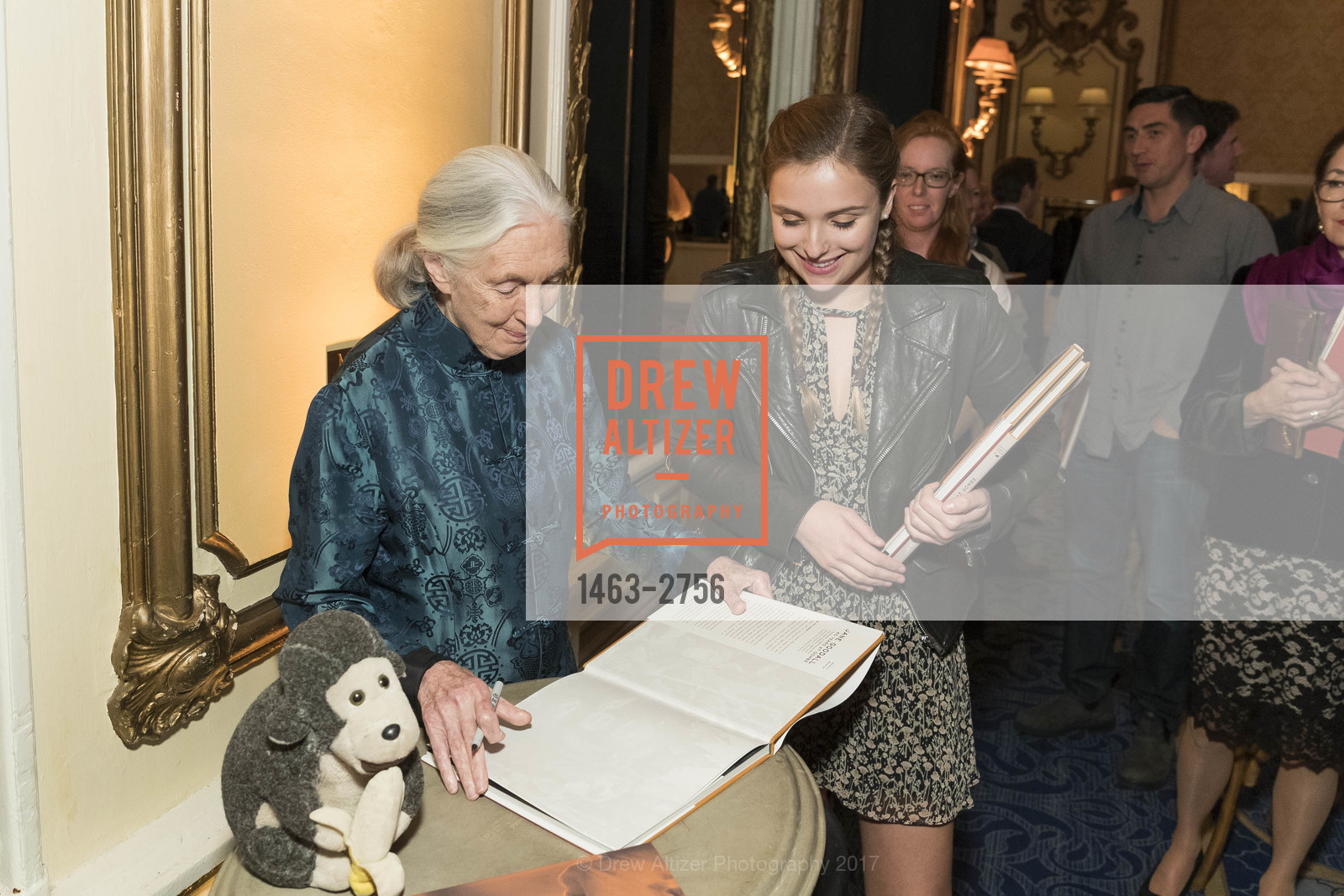 Jane Goodall, Lianna Nixon, Gombe 2020: Tomorrow & Beyond, The Fairmont Hotel. 950 Mason Street, October 12th, 2017, Photo #1463-2756 Jane Goodall, Lianna Nixon, Photo #1463-2756