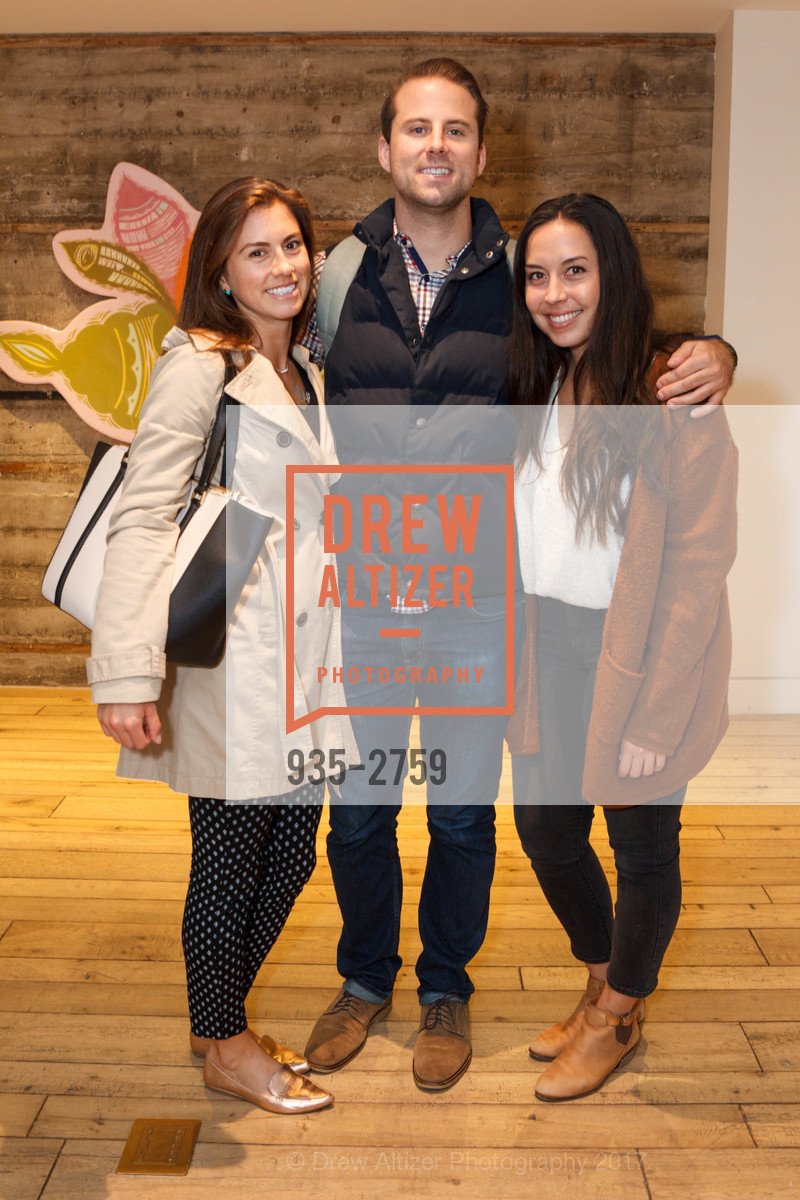 Nicole Tobia, Trevor Shubert, Reina Garcia, Chandran Gallery hosts Thomas Campbell Art Opening, Chandran Gallery. 459 geary St San Francisco, October 19th, 2017, Photo #935-2759 Nicole Tobia, Trevor Shubert, Reina Garcia, Photo #935-2759