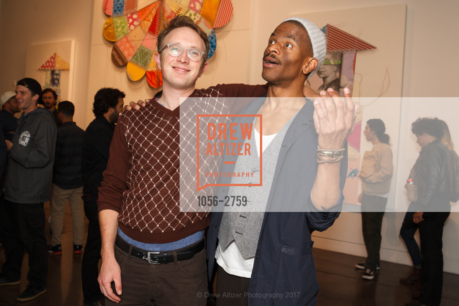 Quinn Costello, Jason Jones, Chandran Gallery hosts Thomas Campbell Art Opening, Chandran Gallery. 459 geary St San Francisco, October 19th, 2017, Photo #1056-2759 Quinn Costello, Jason Jones, Photo #1056-2759