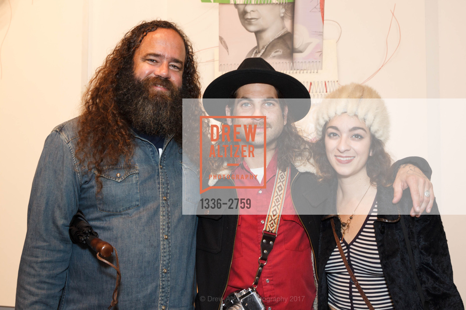 Brian Pritchard, Tanner Zelinsky, Michelle Lupio, Chandran Gallery hosts Thomas Campbell Art Opening, Chandran Gallery. 459 geary St San Francisco, October 19th, 2017, Photo #1336-2759 Brian Pritchard, Tanner Zelinsky, Michelle Lupio, Photo #1336-2759