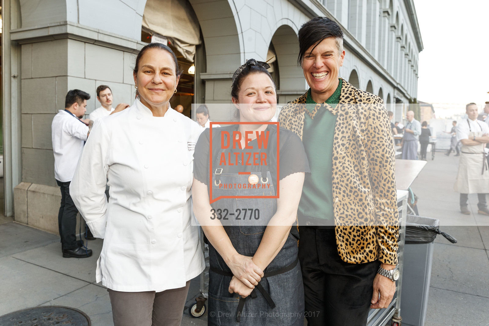 Pam Mazzola, Kim Alter, Marcy Coburn, CUESA's Sunday Supper: A Farm to City Feast, Ferry Building. 1 Ferry Building, San Francisco, 94111, October 15th, 2017, Photo #332-2770 Pam Mazzola, Kim Alter, Marcy Coburn, Photo #332-2770