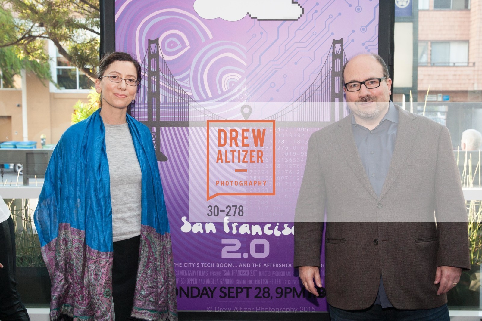 Eileen Newmark, Craig Newmark, San Francisco 2.0 Premiere, Sundance Kabuki Cinema, September 3rd, 2015,Drew Altizer, Drew Altizer Photography, full-service agency, private events, San Francisco photographer, photographer california