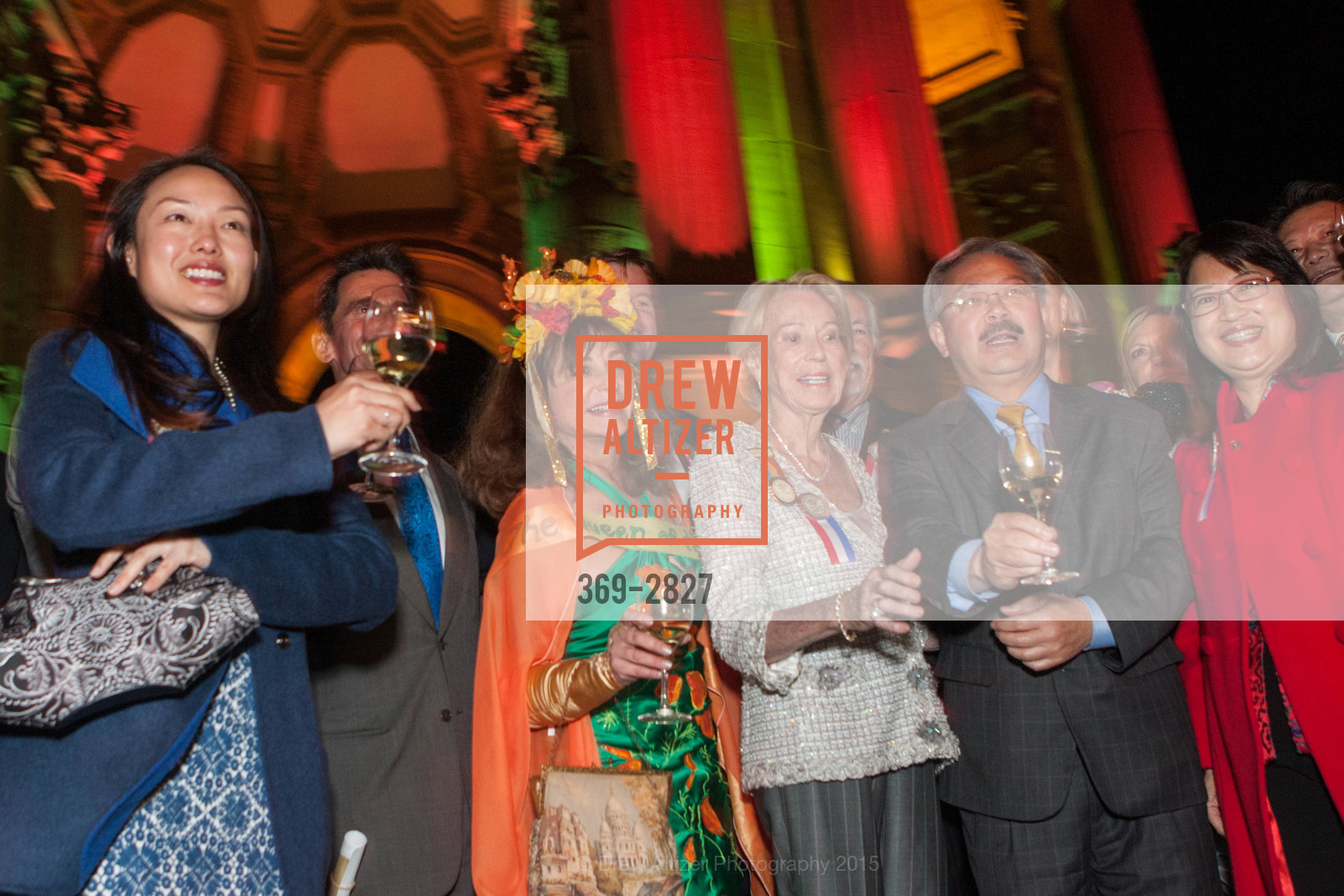 Jane Kim, Senator Mark Leno, Donna Huggins, Charlotte Shultz, Ed Lee, Anita Lee, 1915 Panama Pacific International Exposition Centennial Celebration Opening Party, US, February 21st, 2015, Photo #369-2827 Jane Kim, Senator Mark Leno, Donna Huggins, Charlotte Shultz, Ed Lee, Anita Lee, Photo #369-2827
