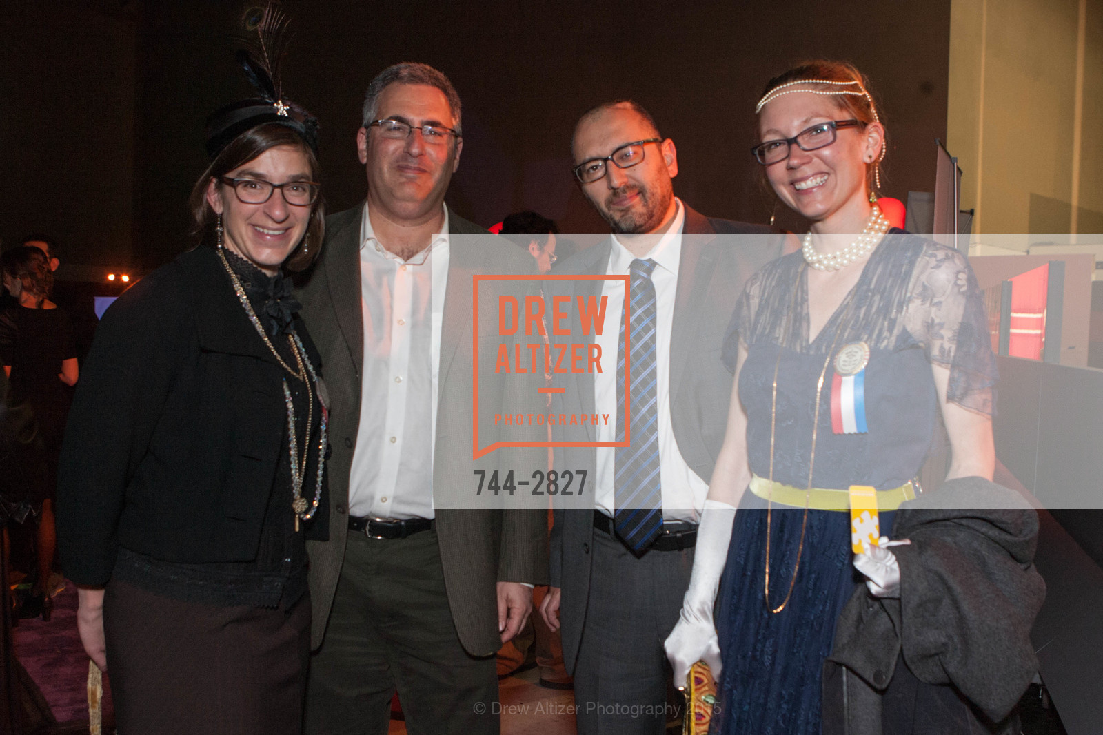 Phoebe Schenker, Ken Rich, John Lau, Lynne Riesselman, 1915 Panama Pacific International Exposition Centennial Celebration Opening Party, US, February 21st, 2015, Photo #744-2827 Phoebe Schenker, Ken Rich, John Lau, Lynne Riesselman, Photo #744-2827