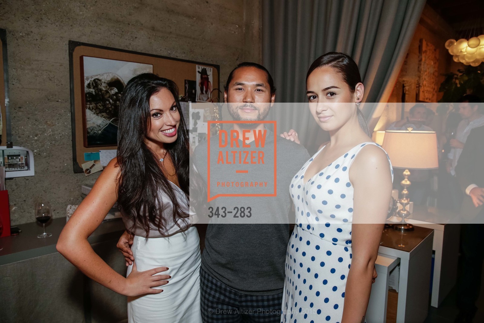 Cassandra Andreassen, Ian Raz, Margret Holcomb, Gucci & Vogue Dinner, Jay Jeffers CAVALIER. Jay Jeffers CAVALIER, . 1035 Post Street, San Francisco 94109, September 10th, 2015, Photo #343-283 Cassandra Andreassen, Ian Raz, Margret Holcomb, Photo #343-283