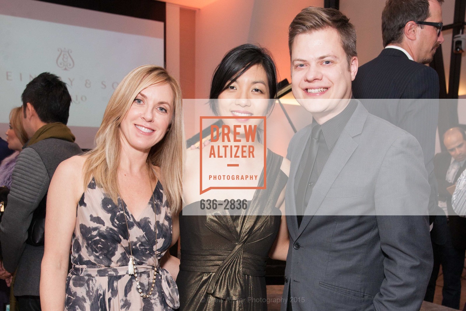 Liz Phair, Elizabeth Roe, Eric Anderson, STEINWAY & SON Launch SPIRIO at One Kearny Club, US, April 29th, 2015, Photo #636-2836 Liz Phair, Elizabeth Roe, Eric Anderson, Photo #636-2836