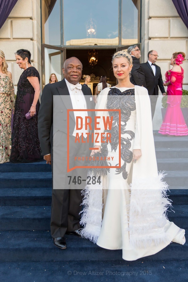 Willie Brown, Sonya Molodetskaya, Gucci & Vogue Dinner, War Memorial Opera House. War Memorial Opera House, . 301 Van Ness Ave, September 11th, 2015, Photo #746-284 Willie Brown, Sonya Molodetskaya, Photo #746-284