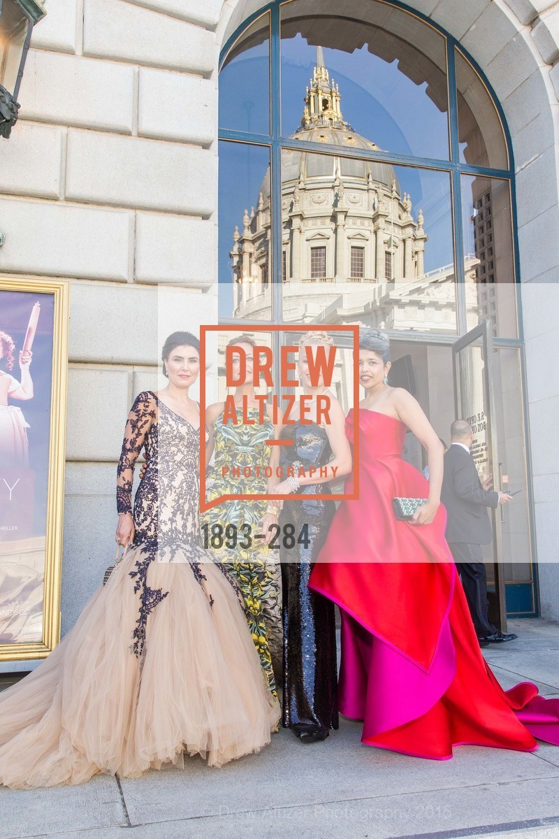 Afsaneh Akhtari, Charlot Malin, Navid Armstrong, Deepa Pakianathan, Opera Ball 2015: Moonlight & Music, War Memorial Opera House. 301 Van Ness Ave, September 11th, 2015,Drew Altizer, Drew Altizer Photography, full-service agency, private events, San Francisco photographer, photographer california