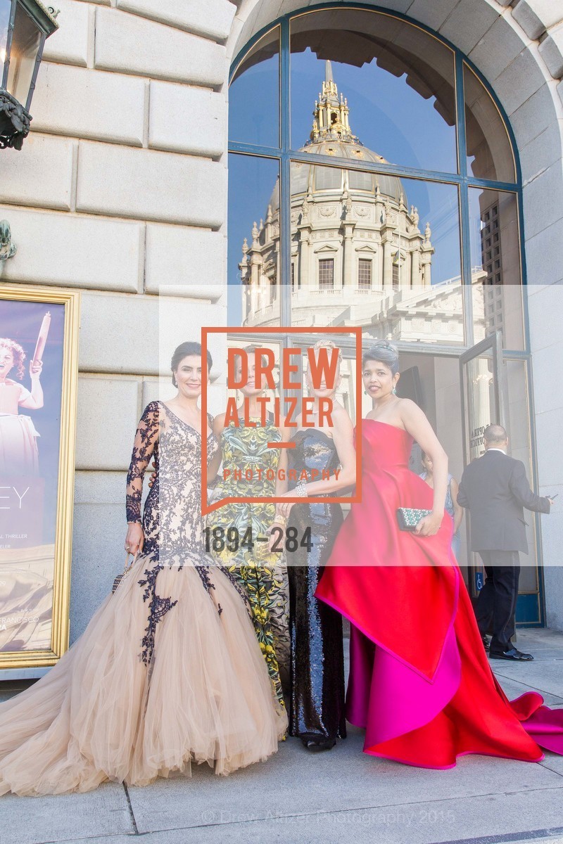Afsaneh Akhtari, Charlot Malin, Navid Armstrong, Deepa Pakianathan, Opera Ball 2015: Moonlight & Music, War Memorial Opera House. 301 Van Ness Ave, September 11th, 2015,Drew Altizer, Drew Altizer Photography, full-service agency, private events, San Francisco photographer, photographer california