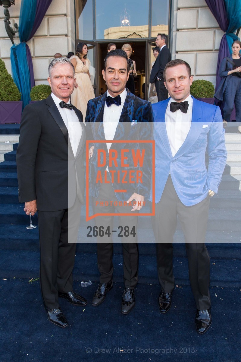 Keith Wetmore, Greg Lopez, Andrew Hinek, Opera Ball 2015: Moonlight & Music, War Memorial Opera House. 301 Van Ness Ave, September 11th, 2015,Drew Altizer, Drew Altizer Photography, full-service event agency, private events, San Francisco photographer, photographer California