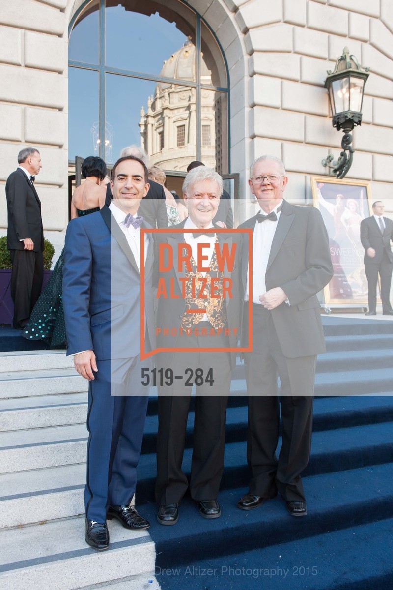 Elie Abijaude, Milton Mosk, Tom Foutch, Opera Ball 2015: Moonlight & Music, War Memorial Opera House. 301 Van Ness Ave, September 11th, 2015,Drew Altizer, Drew Altizer Photography, full-service event agency, private events, San Francisco photographer, photographer California
