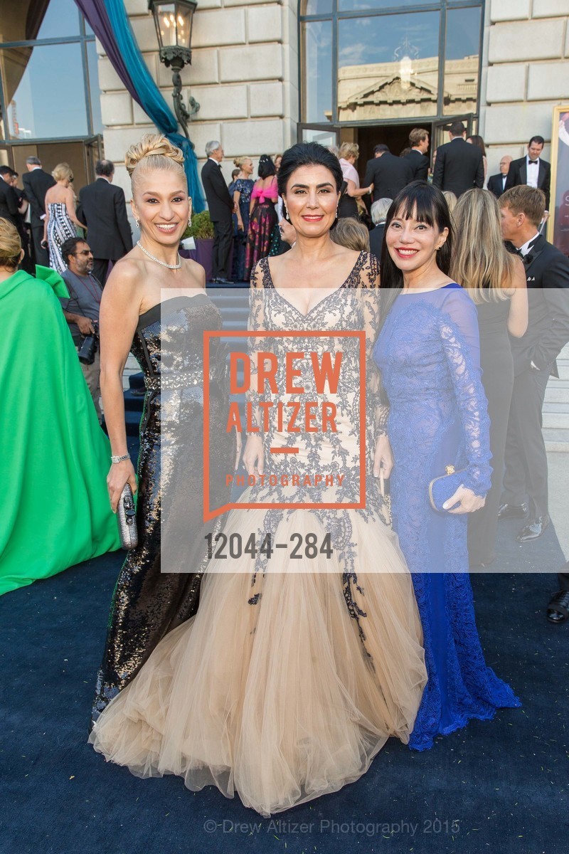 Navid Armstrong, Afsaneh Akhtari, France Szeto, Opera Ball 2015: Moonlight & Music, War Memorial Opera House. 301 Van Ness Ave, September 11th, 2015,Drew Altizer, Drew Altizer Photography, full-service agency, private events, San Francisco photographer, photographer california